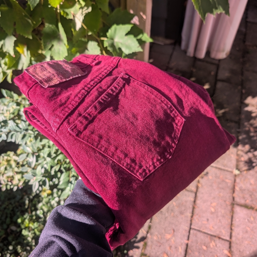 Vintage Moda International 'The London Jean' Burgundy Jeans